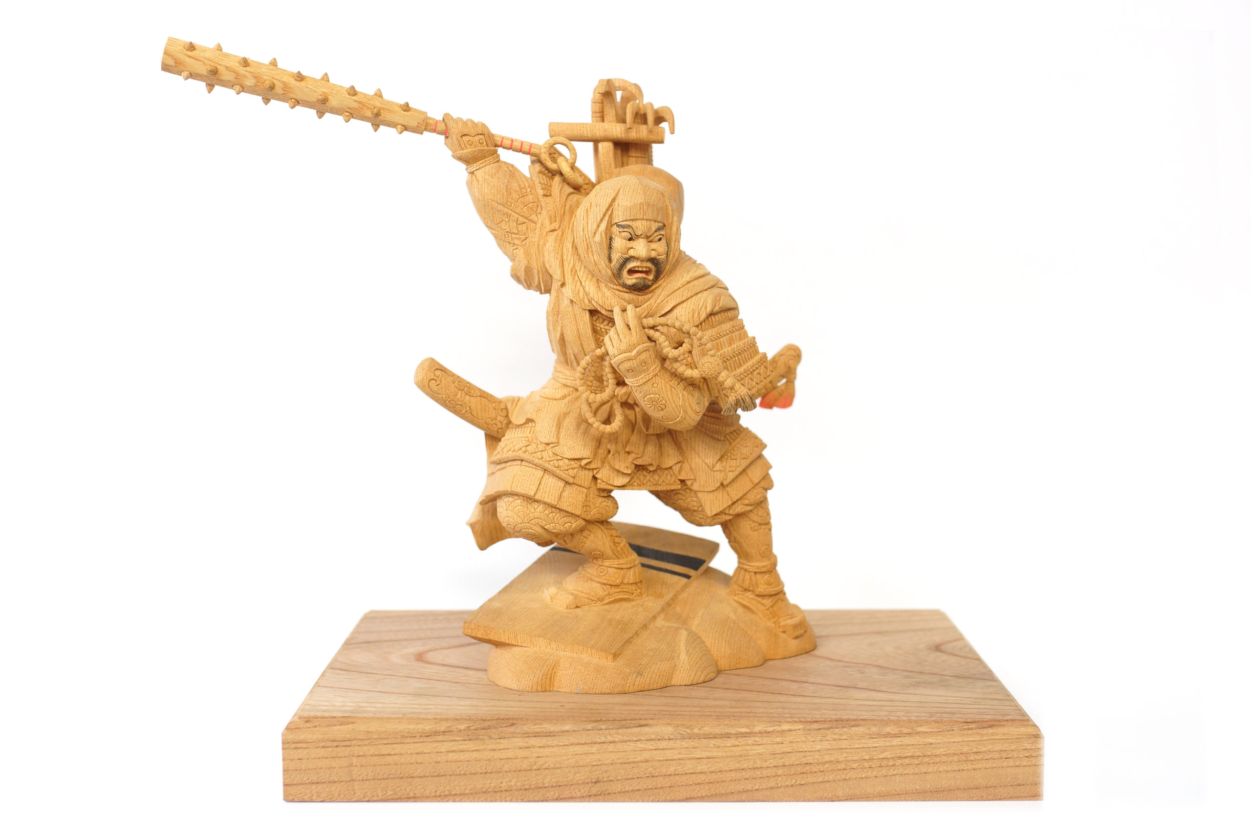 武蔵坊弁慶 | 株式会社木彫前田工房 | 贈答品としても喜ばれる木彫彫刻
