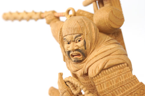 武蔵坊弁慶 | 株式会社木彫前田工房 | 贈答品としても喜ばれる木彫彫刻