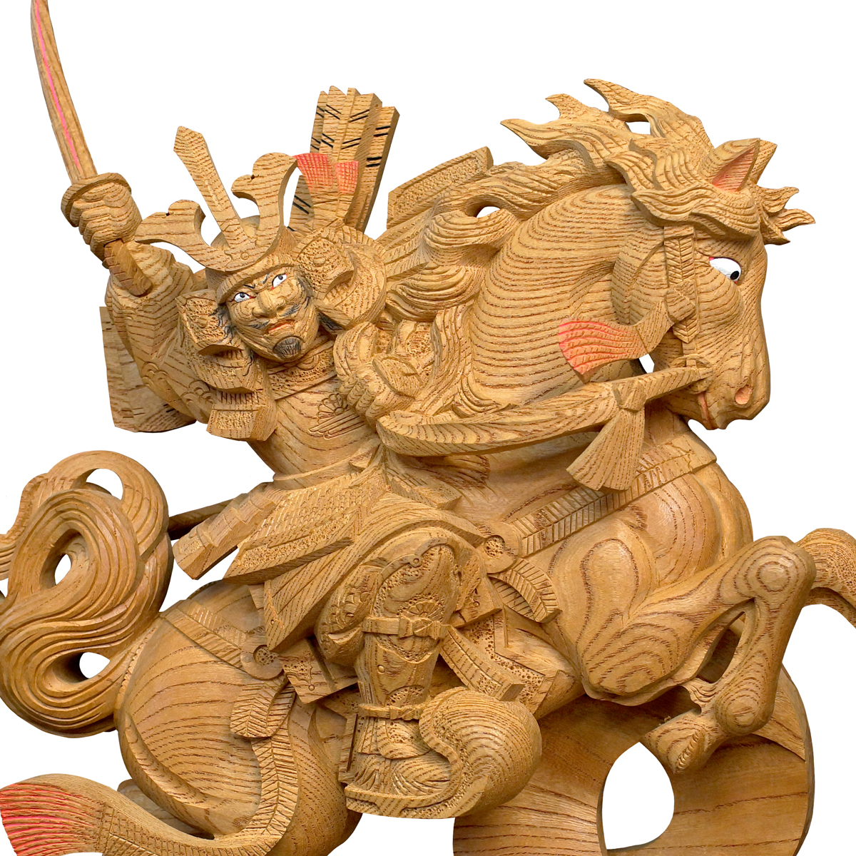 楠木正成 | 株式会社木彫前田工房 | 贈答品としても喜ばれる木彫彫刻